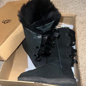 Tall Bailey bow ugg boots